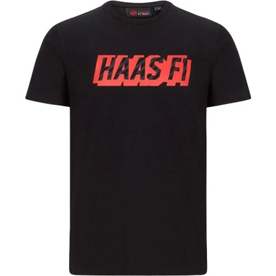 Haas F1 Team Mens Graphic Logo Tee black