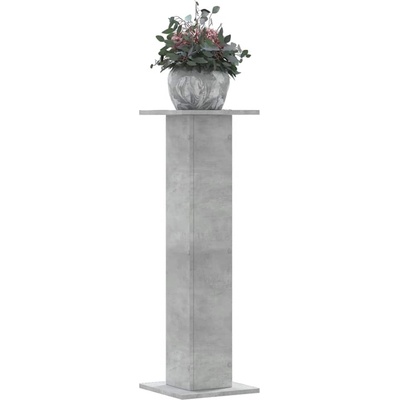 vidaXL Стойки за растения 2 бр бетонно сив 30x30x95 см инженерно дърво (3307876)