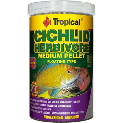 Tropical Cichlid Herbivore Medium Pellet 1000мл/360г