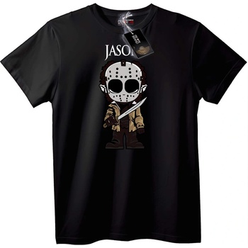 NOONEBRAND Тениска Jason Хорор - 2XL, Black