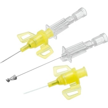 Introcan Safety 3 24 G 0,7 x 19 mm žltý uzavretý IV katéter 50 ks