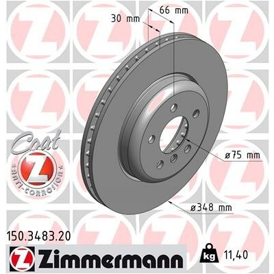 Brzdový kotúč ZIMMERMANN 150.3483.20 (150348320)