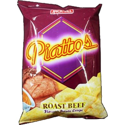 Jack & Jill's Chipsy s příchutí Roastbeefu Piattos 85 g