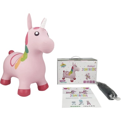 Alltoys zvířátko skákací růžový jednorožec – Zboží Dáma