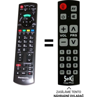 Dálkový ovladač Senior Panasonic TX-L42E30E – Hledejceny.cz
