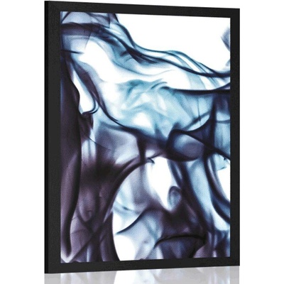 Plakát abstraktní vlna - 30x45 silver