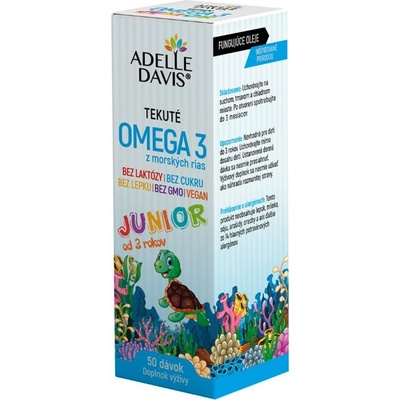 Adelle Davis Omega 3 z mořských řas Junior 50 ml