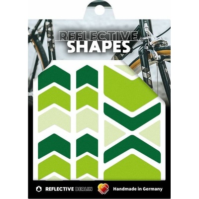 Reflective Berlin Reflective Shapes Chevrons green uni