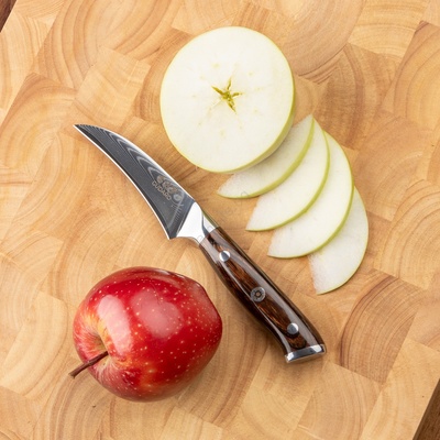 Gudaro -Дамасков кухненски нож за плодове FENG 3, 5", 67 слоя стомана, дължина 9, 5cm (GU0004)