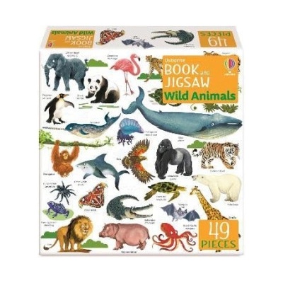 Usborne Book and Jigsaw Wild Animals Usborne Publishing