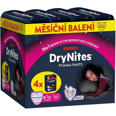 DryNites pro dívky JUMBO box 8-13 let / 30-48kg / 4x13ks