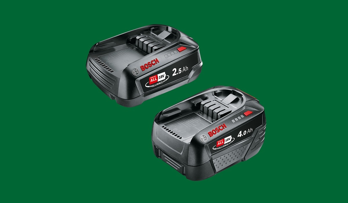 Akumulátory Bosch 18V 2,5 Ah a 4,0 Ah