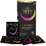 SKYN 5 бр. Микс нелатексови презервативи Skyn 5 Senses+ - sexo