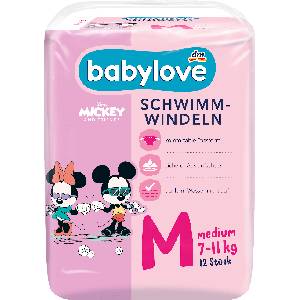 babylove Пелени за плуване, размер М (7-11 kg), 12 бр (1648964)
