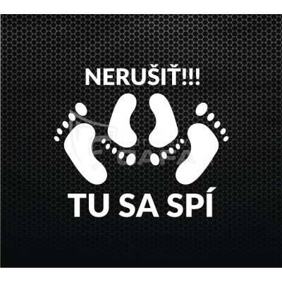 DOP Nálepka - Nerušiť tu sa spí - NALEPKA36