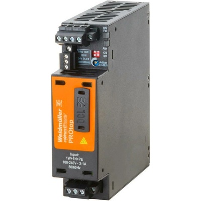 Weidmüller PRO TOP1 120W 24V 5A EX napájací zdroj, 24 V/DC, 5 A, 120 W