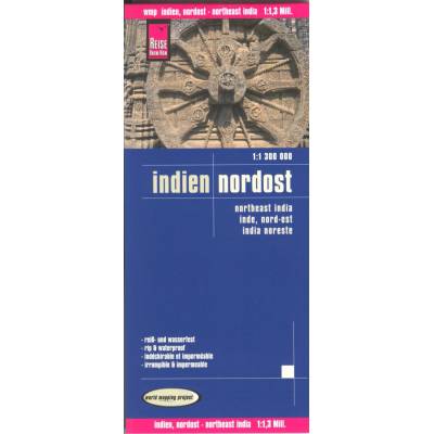 mapa India northeast 1:1,3 mil voděodolná