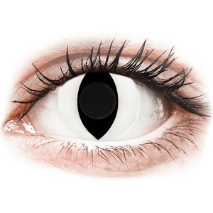 Gelflex CRAZY LENS - Cat Eye White - дневни без диоптър (2 лещи) - alensa