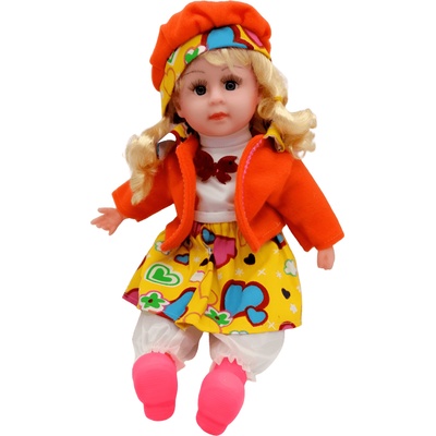 Hebei Wanxin Children Toys Ltd Кукла музикална с плитки 42 см. 1804