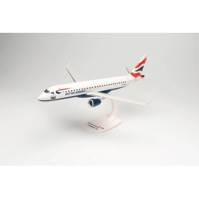 Herpa Embraer ERJ 190SR ERJ 190 100 SR British Airways / BA Cityflyer United Kingdom Union Snap Fit 1:100