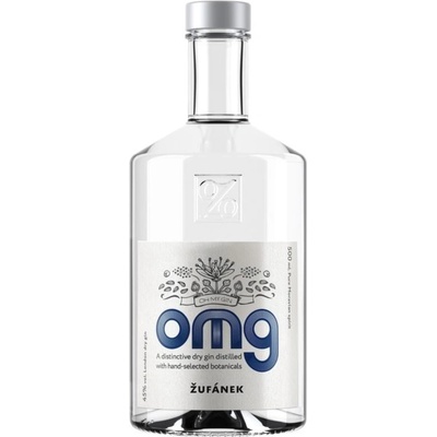 Žufánek Omg Gin 45% 0,5 l (čistá fľaša)