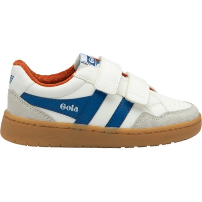 Gola Детски маратонки Gola Kid's Eagle Strap Sneakers - White / Marine Blue / Moody Orange - размер 11, 5K (UK) (702-3222-0515)