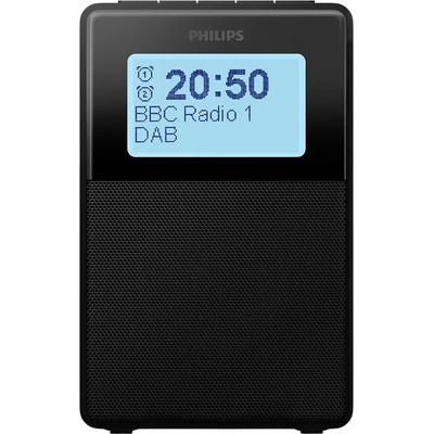 Philips Радио колонка с часовник Philips - TAR5100/10, DAB+ and FM, черна (TAR5100/10)