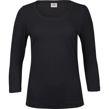 TEE JAYS tj460 / Дамска еластична тениска с 3/4 ръкав - черна s (18046000201)