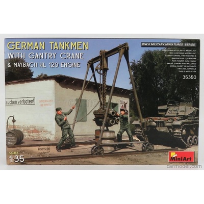 MiniArt German Tankmen w/ Gantry Crane&Maybach HL 120 35350 1:35