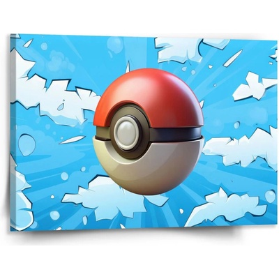 Sablio Obraz Pokemon ball Obloha - 150x110 cm