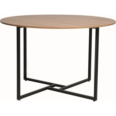 Textilomanie ALTO Kulatý jídelní stůl s deskou v dekoru dub 120 x 120