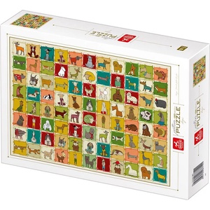 D-Toys - Puzzle Pattern Dogs - 1 000 piese