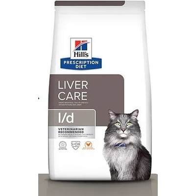 Hill's Hills Prescription Diet l/d - при хронична чернодробна недостатъчност при котки 1.5kg