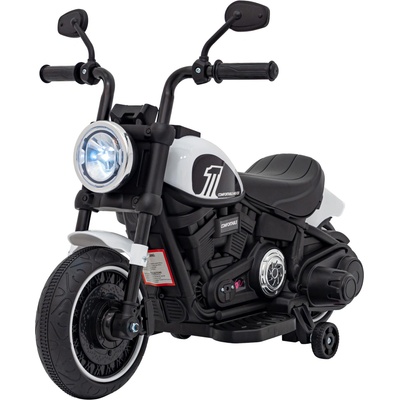 RAMIZ Elektrická motorka Chopper Faster biela