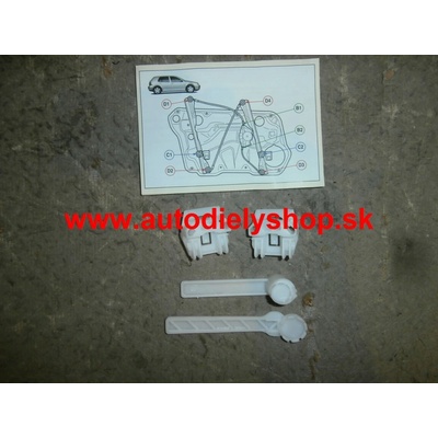 VW BORA 9/98- opravná sada el.mechanizmu predná Lavá