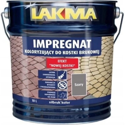LAKMA SILBRUK Impregnace na dlažební kostky Betonu Odolná Šedá 10L