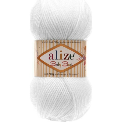 Alize příze Baby Best 55 bílá