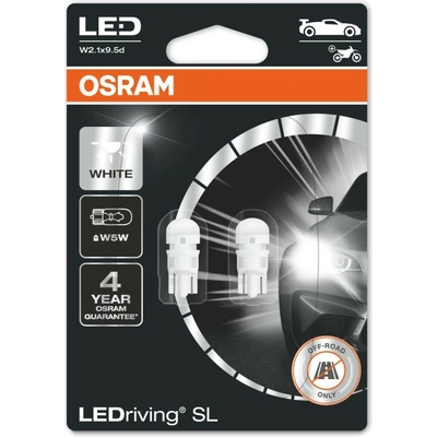 Osram LEDriving SL 2825DWP-2BL W5W 12V 6000K Cool White