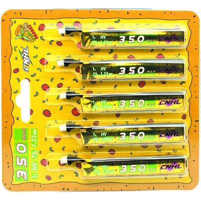 CNHL Battery Pizza Series Lipo 1S 3.8V 350mAh 75C BT2.0 5pcs
