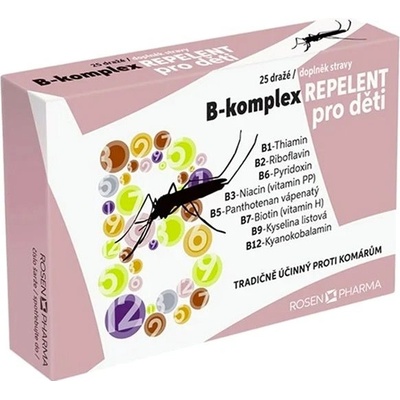 Rosen B-Komplex Repelent pro děti 25 dražé