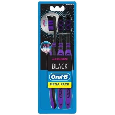 Oral-B Allrounder Black medium 3 ks