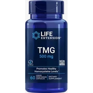 Life Extension TMG (триметилглицин), 500 mg, 60 капсули