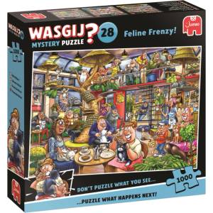 Jumbo Wasgij Mystery #28 Feline Frenzy(1000 Pieces) (1110100506)