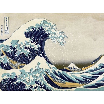 Umělecký tisk Hokusai - Great Wave of Kanagawa, Katsushika Hokusai, 40 × 30 cm