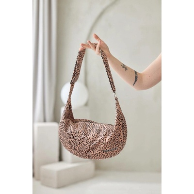 Kabelka Hobo Bag krémová s puntíky M