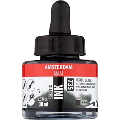 Amsterdam 17207350 Акрилно мастило 735 Oxide Black 30 ml 1 бр (17207350-AMSTERDAM)