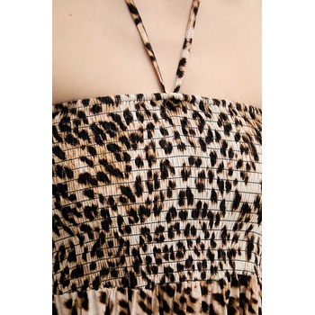 Gestuz Рокля Gestuz в кафяво среднодълга разкроена 10910247 (10910247)