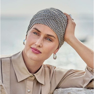 Christine Headwear Turban Christine Shanti Beige Snake