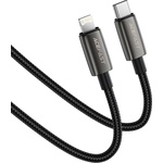 ACEFAST Кабел за данни Acefast (C23-01) - USB-C към Lightning, 30W, 1.2м - Черен