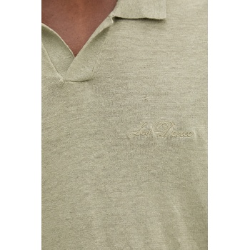 Les Deux тениска с яка мъжка с лен Emmanuel (1001298)